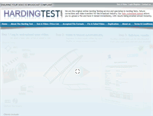 Tablet Screenshot of hardingtest.com